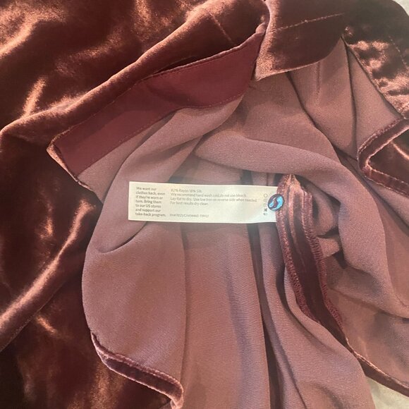 Eileen Fisher Velvet button front dress - size large - Picture 7 of 7